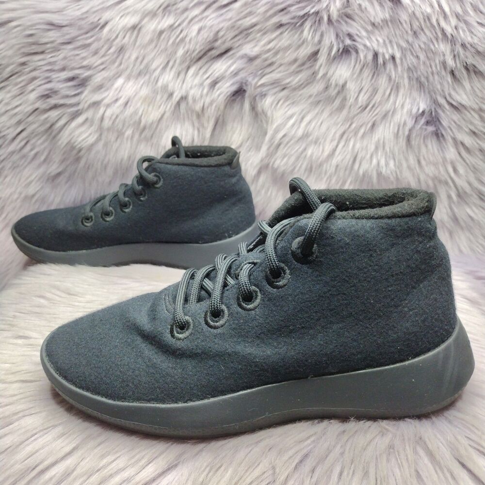 Allbirds WRUM Womens Runner Up Muzzle High Top Sneakers Size 7 Navy Blue Black